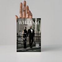 Unique QR code magazine cover photo wedding