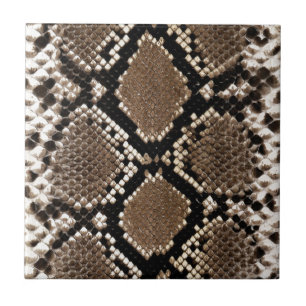 Unique Rattlesnake Skin Custom Tile