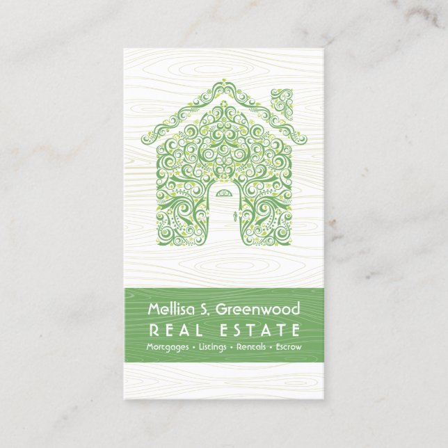 Unique Real Estate Business Card (Front)
