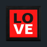 Unique Red Background Love Romance Gift Box<br><div class="desc">You can easily change the fonts and colours. You can also add your logo and the background image as you like.</div>