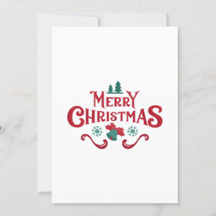 Unique Red Christmas Card