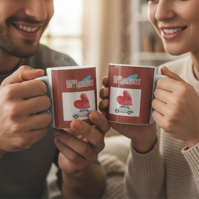  Unique red  christmas holiday mug (Creator Uploaded)