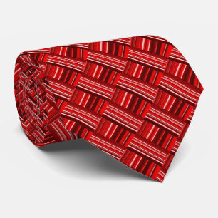 Unique Red Pattern Tie