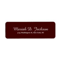 Unique Reddish Brown Class Script Creative Plain