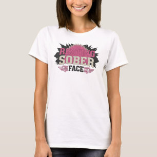 Unique RESTING SOBER FACE Designer Graphic T-Shirt