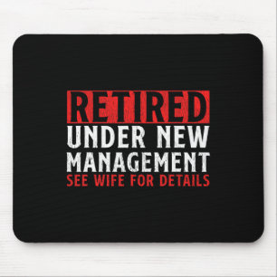 Unique Retirement Design For Men Dad Retiree Retir Mouse Pad