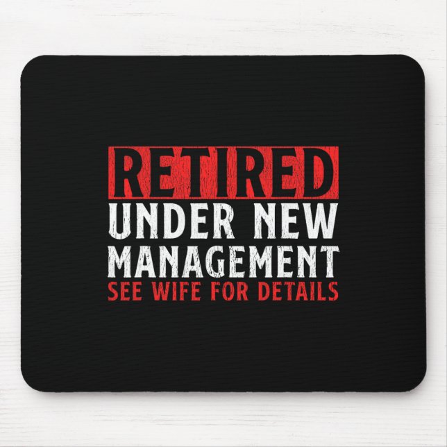 Unique Retirement Design For Men Dad Retiree Retir Mouse Pad (Front)