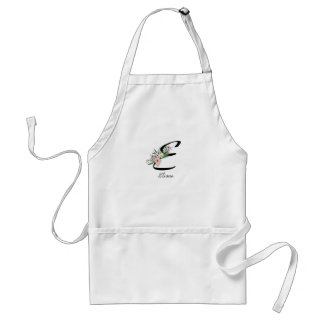 Unique Retirement Present Minimalist Floral Style Standard Apron
