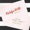 Unique Retro Handwritten Script Typography Pink