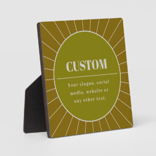 Unique Retro Inspired Editable Design Template Plaque