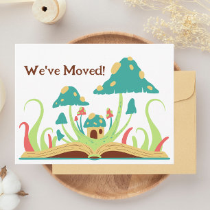 Unique Retro We Have Moved Modern  Postcard