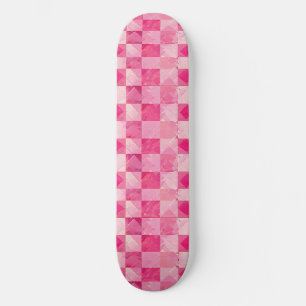 Unique Retro Y2K Chequered Design Skateboard