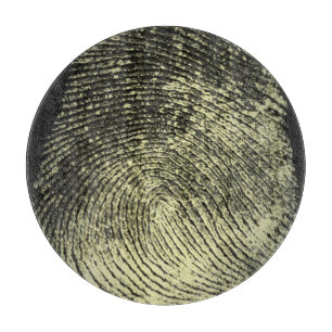 Unique Reversed Loop Fingerprint Art Cutting Board