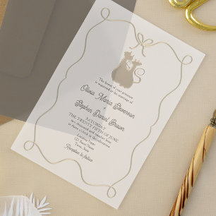 Unique Romantic Wedding Acrylic Invitations