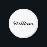 Unique Round Name Magnet for Daily Personal Touch<br><div class="desc">Add a personal flair to your space with this Unique Round Name Magnet. Customisable with any name, it's a simple yet stylish way to make lockers, fridges, or office boards feel more like your own. A thoughtful gift or personal pick-me-up, this durable magnet adds charm and identity to everyday surroundings....</div>