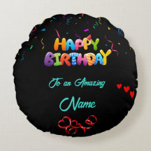 Unique Round Pillow Gift for Birthdays