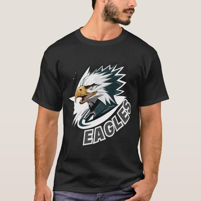 Unique Royal Eagle Design - Modern and Powerful Ar T-Shirt (Front)
