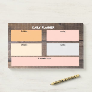Unique Rustic Daily Organizer Things To Do List  Post-it Notes