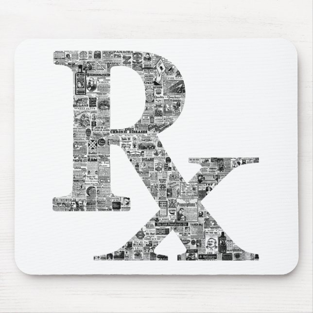 Unique Rx Pharmacy Apothecary Mousepad (Front)