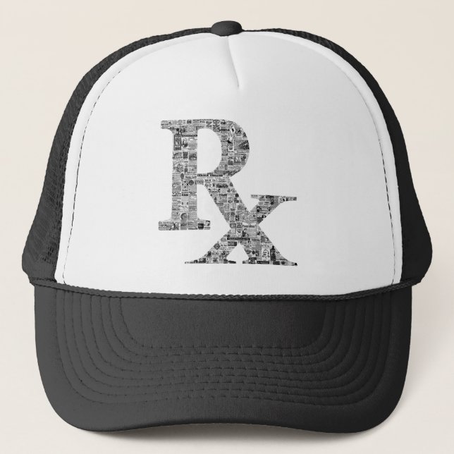 Unique Rx Pharmacy Apothecary Trucker Hat (Front)