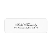 Unique Script Creative Plain Black White