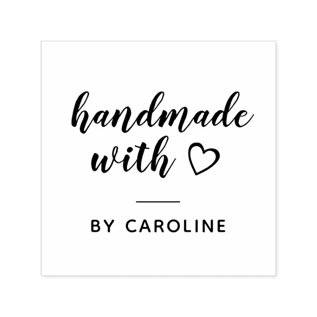 unique script handmade self-inking stamp (Design)