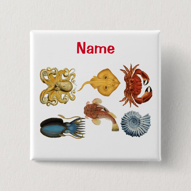 Unique Sea Beings Assortment Thunder_Cove  15 Cm Square Badge (Front)