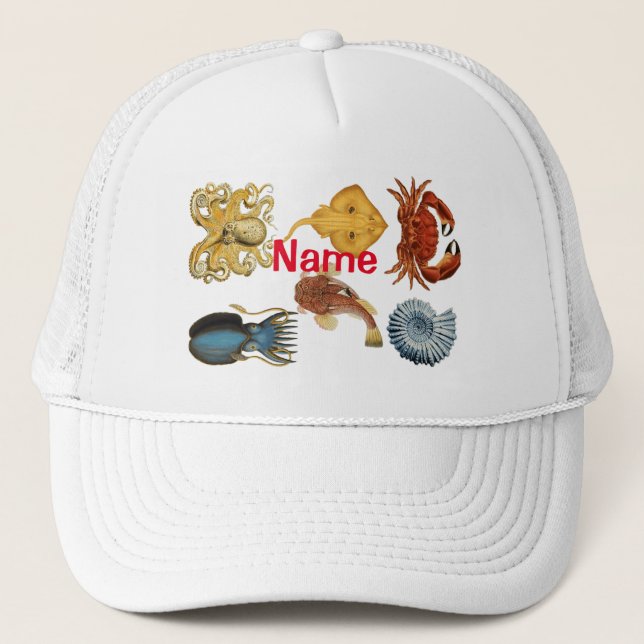 Unique Sea Beings Assortment Thunder_Cove Trucker Hat (Front)