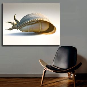 Unique Seashell Canvas Wall Art