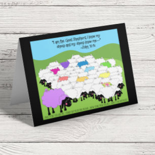 Unique Sheep Birthday Card