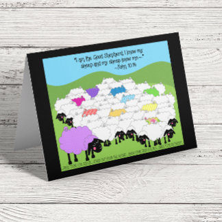 Unique Sheep Birthday Card