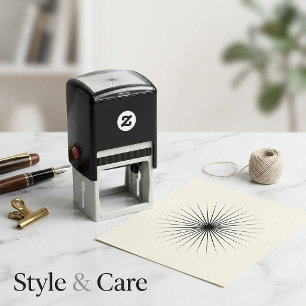 Unique Shining Star Crafted Self-inking Stamp