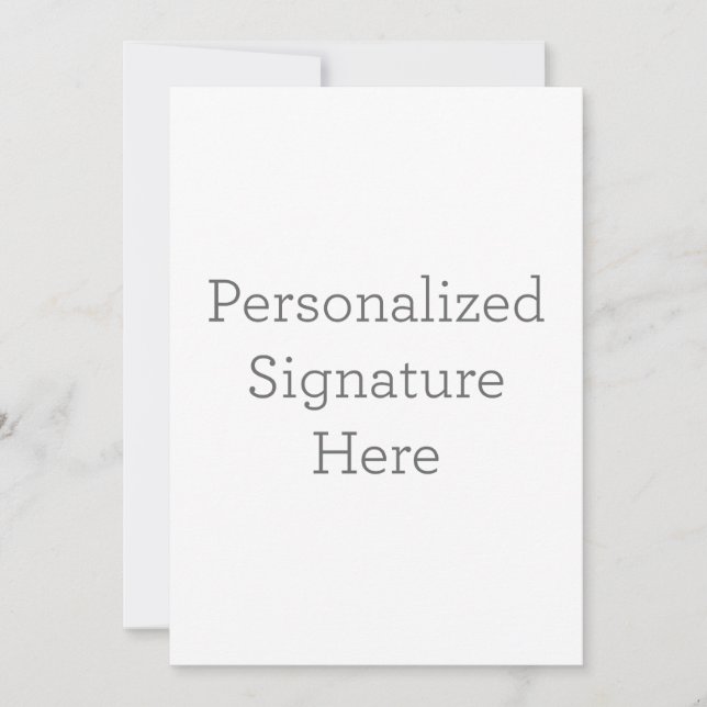 Flat Invitation, Size: 12.7 cm x 17.8 cm, Paper: Signature Matte, Envelopes: White (Front)