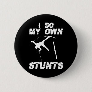 Unique Skiing Art For Men Women Kids Skier Mountai 6 Cm Round Badge