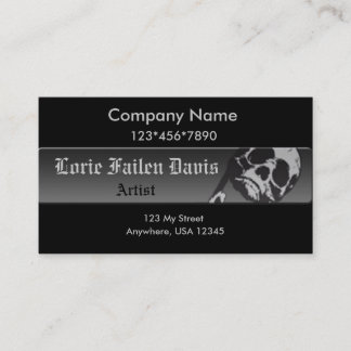 Unique Skull Business card, Business Card