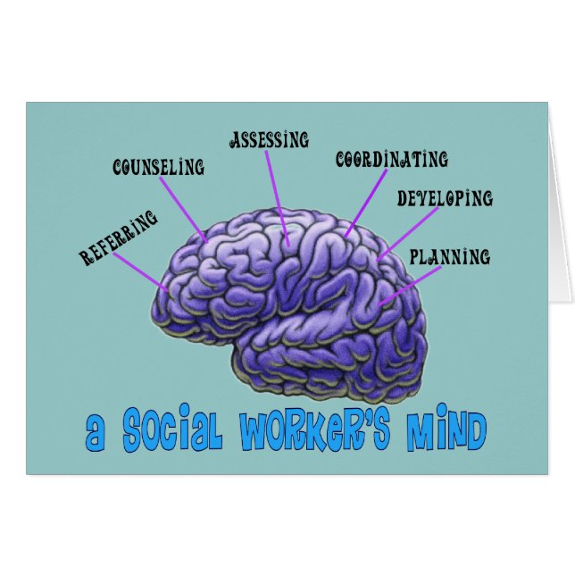 Unique Social Worker Gifts-A Social Worker's Mind (Front Horizontal)