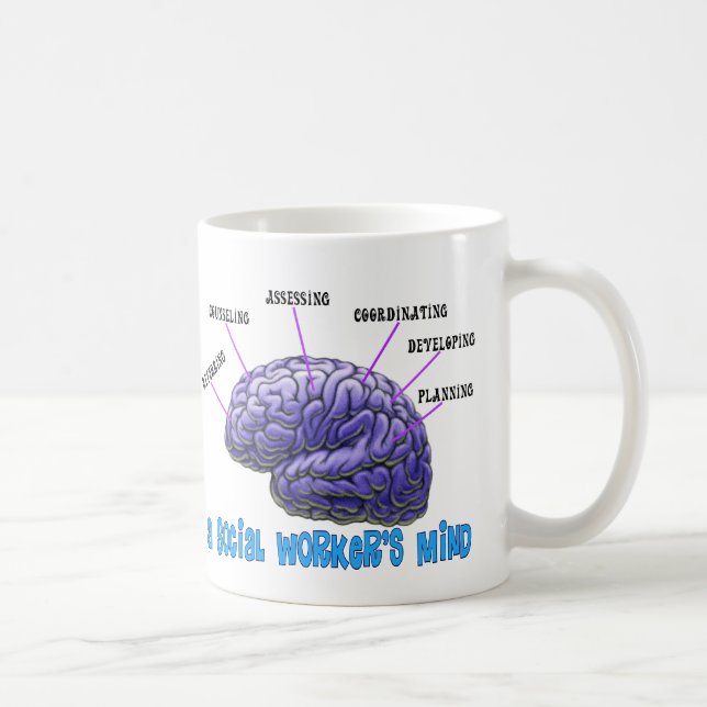 Unique Social Worker Gifts-A Social Worker's Mind Coffee Mug (Right)