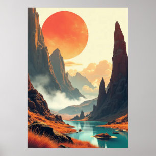 Unique Space Art for Home, Office, and Educational Poster