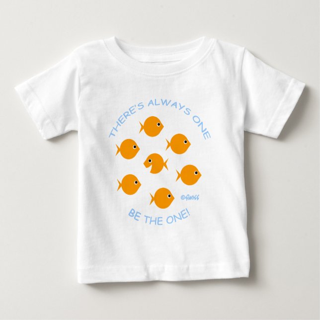 Unique Special Baby Goldfish Baby T-Shirt (Front)