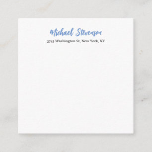Unique Special Classical Blue White Enclosure Card