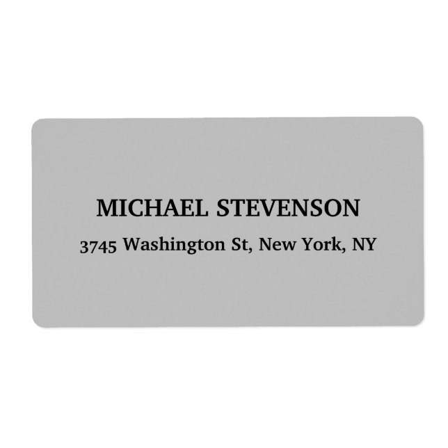 Unique Special Classical Grey Minimalist Plain (Front)