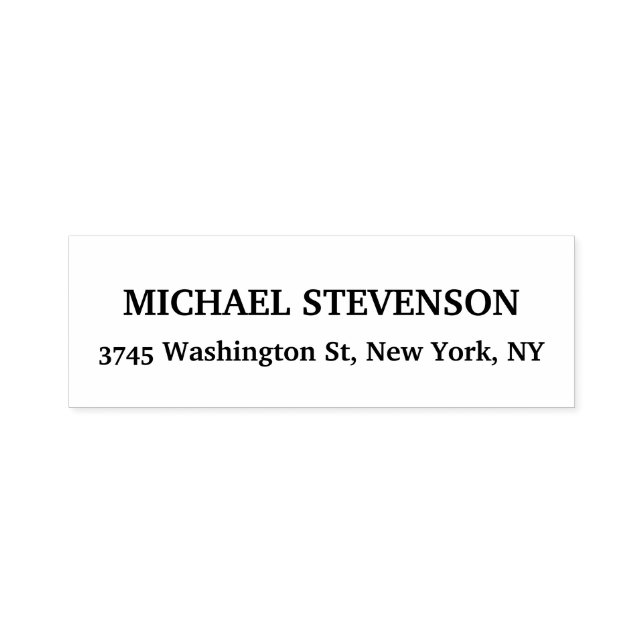 Unique Special Classical Return Address Label Self-inking Stamp (Design)