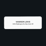 Unique Special Hot Chic Professional<br><div class="desc">Represent yourself with this classical,  elegant return address label. This template can be customised to meet all professional occupations.</div>
