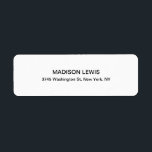 Unique Special Hot Chic Professional<br><div class="desc">Represent yourself with this classical,  elegant return address label. This template can be customised to meet all professional occupations.</div>