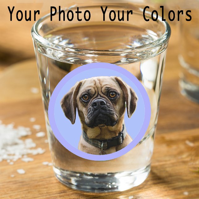 Unique Stocking Stuffer Pet Dog Lover Photo Gift Shot Glass (Creator Uploaded)