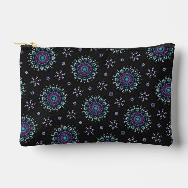 Unique Stylish Colourful Dot Art Pattern  Accessory Pouch (Front)