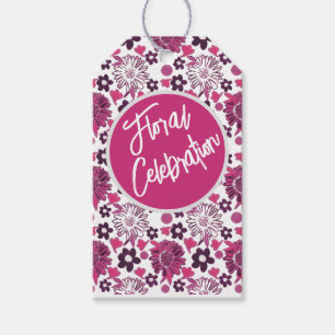 Unique Stylish Floral Pattern Gift Tags