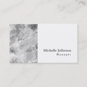 Unique Stylish Grey Wall White Modern Plain Simple Business Card