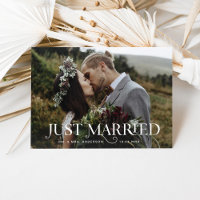 Unique Stylish Text and Photos | Just Married