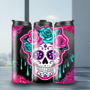 Unique Sugar Skull Tumbler